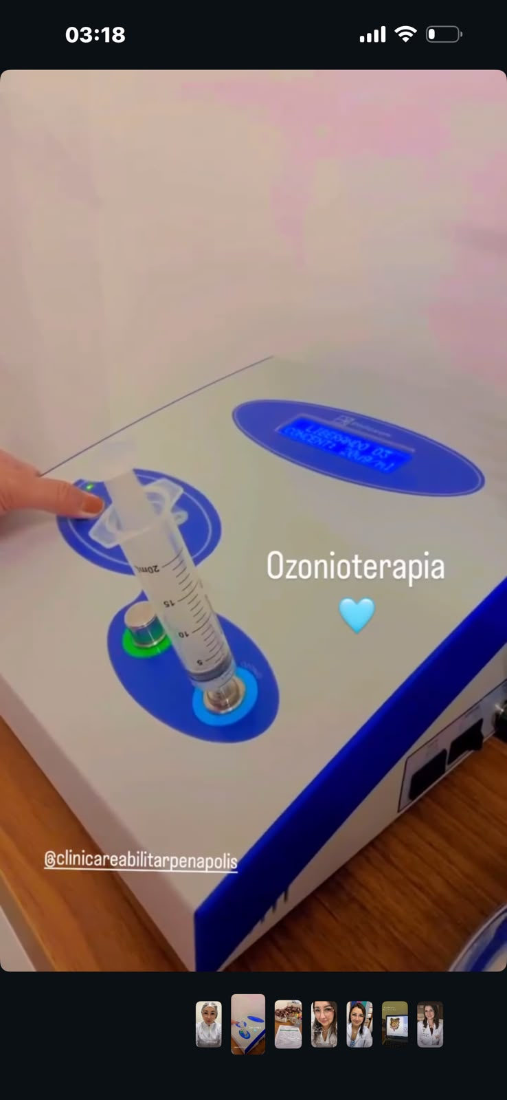 Equipamento da clínica